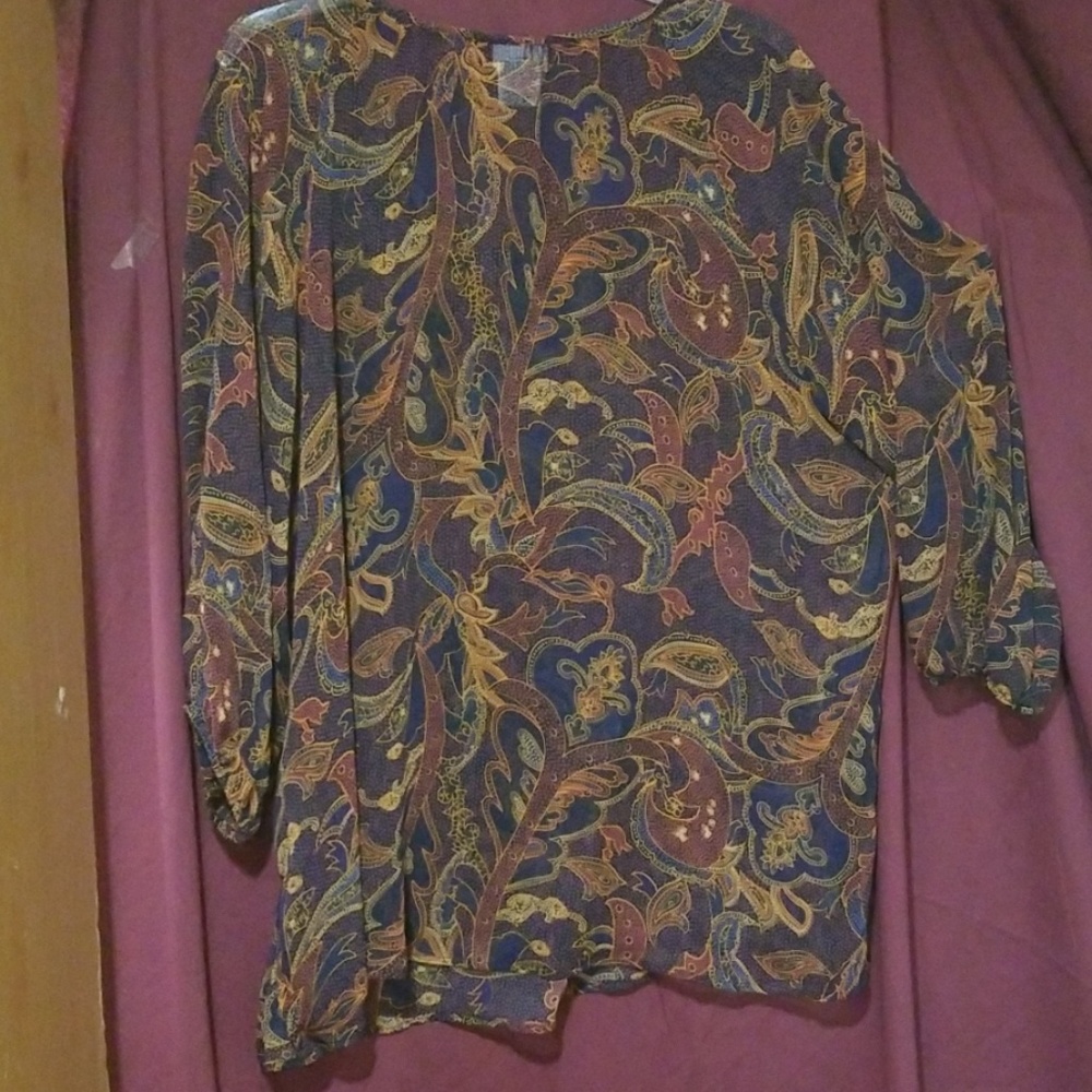 Ladies Plus Size Multi Color Blouse - image 5
